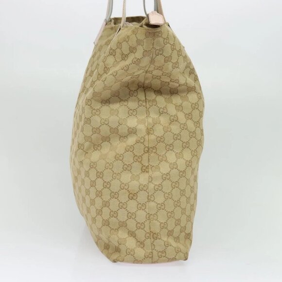 GUCCI GG Canvas Tote Bag Beige Gold 131233 Auth 121682 - Picture 4 of 15